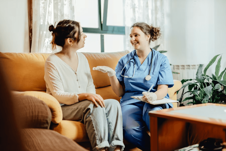 One-to-one consultation between practitioner and client
